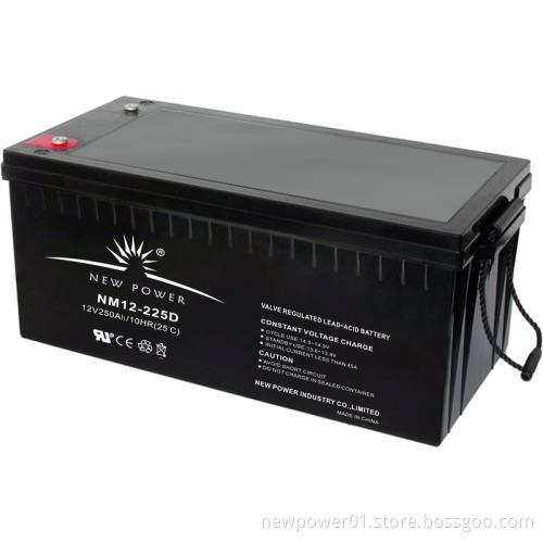 12V 225ah Deep Cycle AGM Battery for Eletric (NM12-225D)